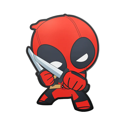A picture of a 1 oz Marvel Mini-Hero Deadpool Coin (2021)